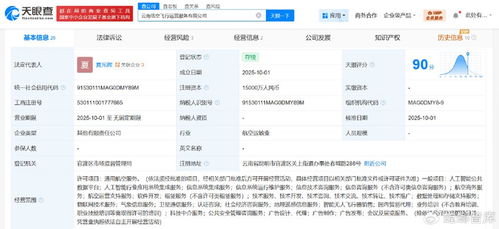 云南低空飛行運(yùn)營服務(wù)公司成立 注冊資本1.5億，聚焦信息技術(shù)咨詢服務(wù)