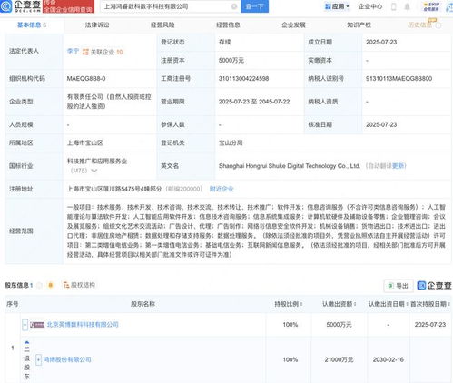 鴻博股份投資成立數(shù)字科技新公司，加速布局信息技術(shù)咨詢服務(wù)
